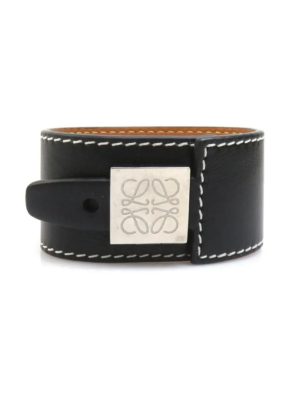 Auth Loewe Anagram Bracelet #303039L14B